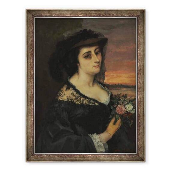Tablou inramat - Gustave Courbet - D-na L... Laure Borreau - - Roveli