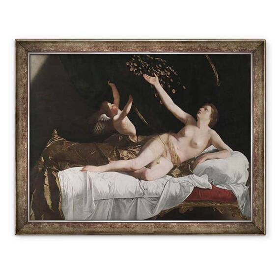 Tablou inramat - Orazio Gentileschi - Danae - - Roveli
