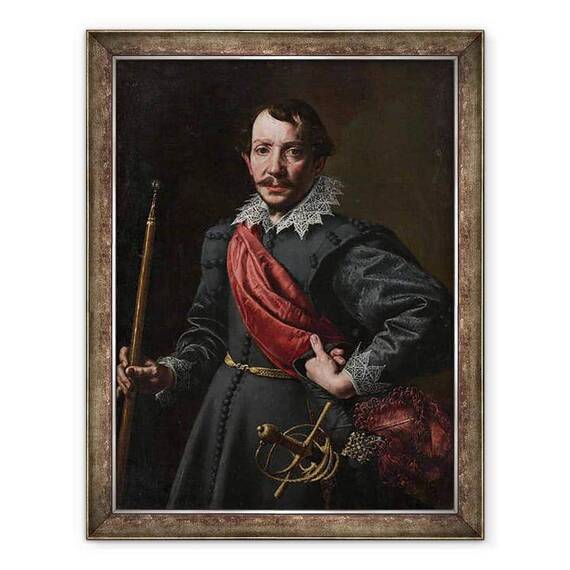 Tablou inramat - Tanzio da Varallo - Portretul unui barbat - - Roveli