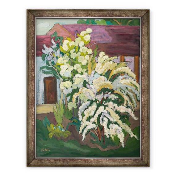 Tablou inramat - Marta Martonfi-Benke - Arbusti in Bloom - - Roveli