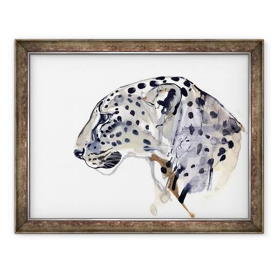 Tablou inramat - Mark Adlington - Profil Arabian Leopard - - Roveli