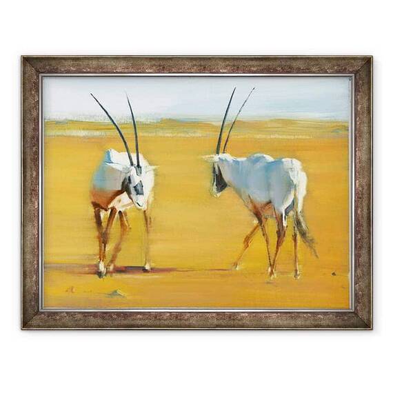 Tablou inramat - Mark Adlington - Cercul Arabian Oryx - - Roveli