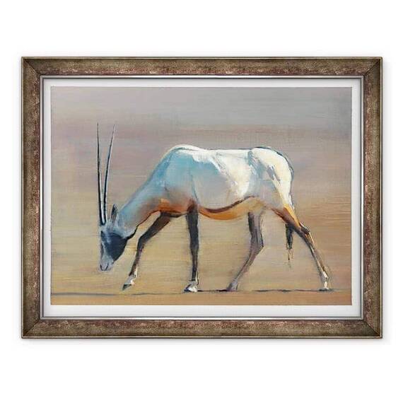 Tablou inramat - Mark Adlington - Arabian Oryx - - Roveli