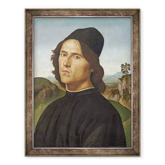 Tablou inramat - Pietro Perugino - Portret De Lorenzo di Credi - - Roveli