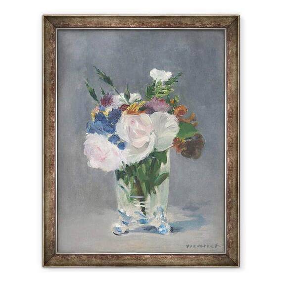 Tablou inramat - Edouard Manet - Flori intr-o vaza de cristal - - Roveli