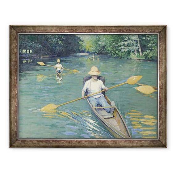 Tablou inramat - Gustave Caillebotte - Skiffs - - Roveli