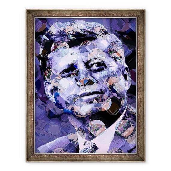 Tablou inramat - Scott J. Davis - John F Kennedy - - Roveli