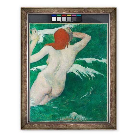 Tablou inramat - Paul Gauguin - in valuri - - Roveli