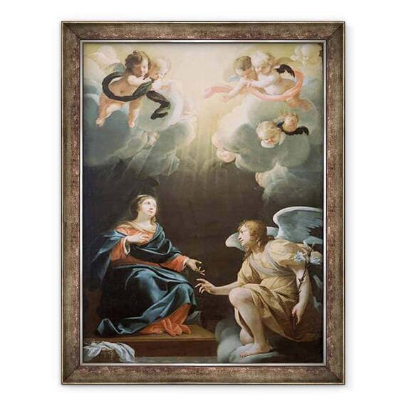 Tablou inramat - Simon Vouet - Buna Vestire - - Roveli