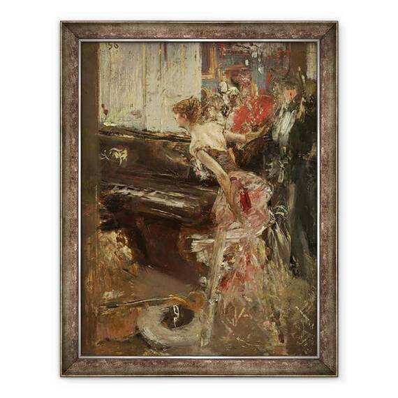 Tablou inramat - Giovanni Boldini - considerentul - - Roveli