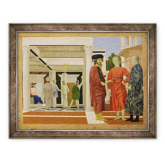 Tablou inramat - Piero della Francesca - Flagelarea lui Hristos - - Roveli