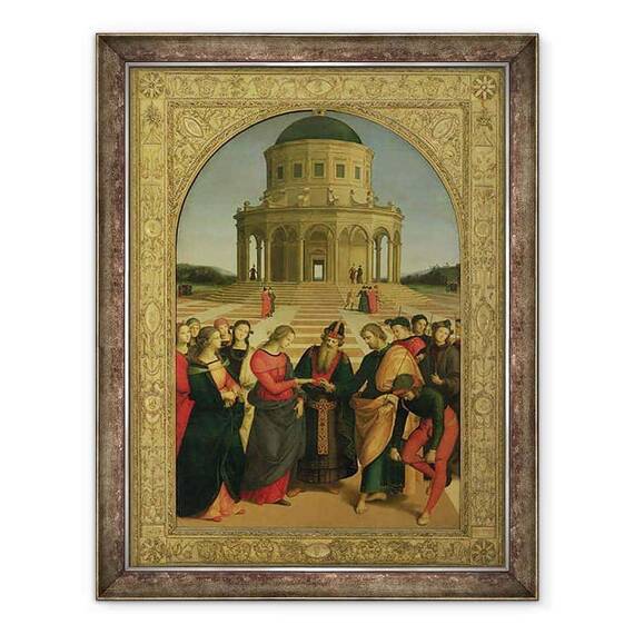Tablou inramat - Raphael - Casatoria Fecioarei I - - Roveli