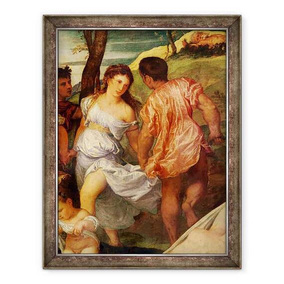 Tablou inramat - Titian - The Bacchanal - - Roveli