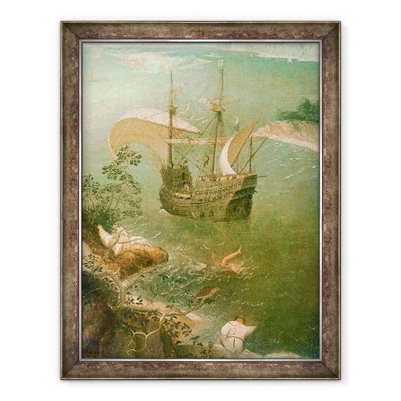 Tablou inramat - Pieter Bruegel the Elder - Peisaj cu caderea lui Icarus - - Roveli