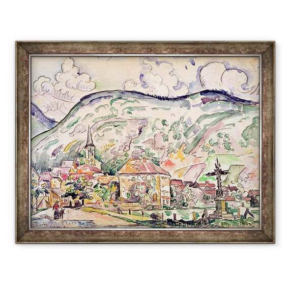 Tablou inramat - Paul Signac - Saint-Julien-Beauchêne - - Roveli