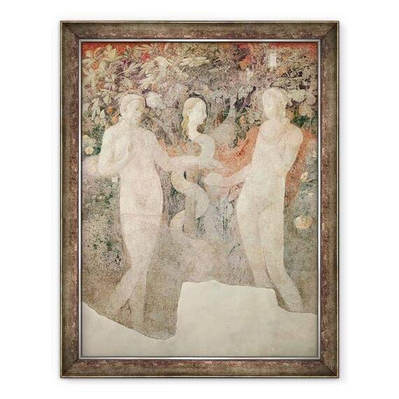 Tablou inramat - Paolo Uccello - Crearea Evei si a pacatului originar detaliu al pacatului originar - - Roveli