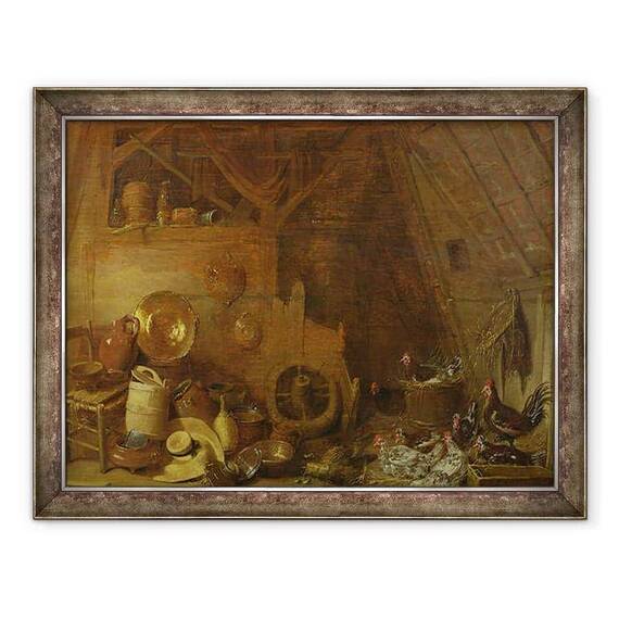 Tablou inramat - Frans Ryckhals - Interior hambar - - Roveli