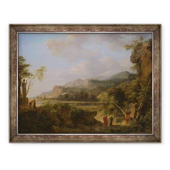 Tablou inramat - Pierre Henri de Valenciennes - Cicero Descoperirea mormantului lui Arhimede - - Roveli
