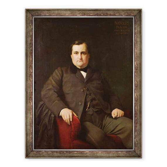Tablou inramat - Hippolyte Flandrin - Portretul lui Joseph Charles Bonaparte, Printul Napoleon 1822-1891 - - Roveli