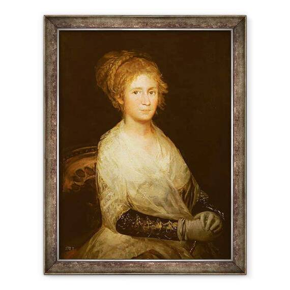 Tablou inramat - Francisco Jose de Goya y Lucientes - Portret considerat a fi Josepha Bayeu d.1812 sotia lui Goya - - Roveli
