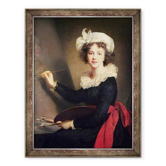 Tablou inramat - Elisabeth Louise Vigee-Lebrun - Autoportret - - Roveli