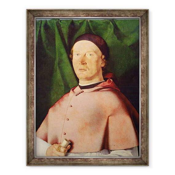 Tablou inramat - Lorenzo Lotto - Portretul Episcopului Bernardino de Rossi - - Roveli