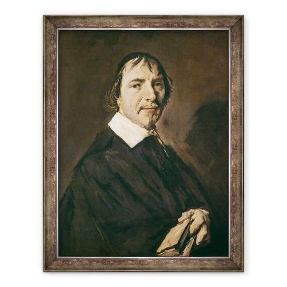 Tablou inramat - Frans Hals - Portretul Pastorului Herman Langélius, profesor la Universitatea din Leiden - - Roveli