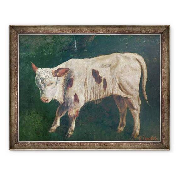 Tablou inramat - Gustave Courbet - Un vitel - - Roveli