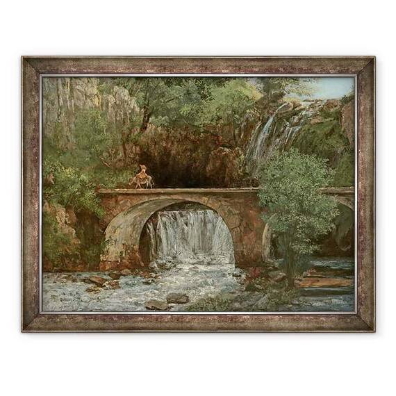 Tablou inramat - Gustave Courbet - Marele Podul - - Roveli