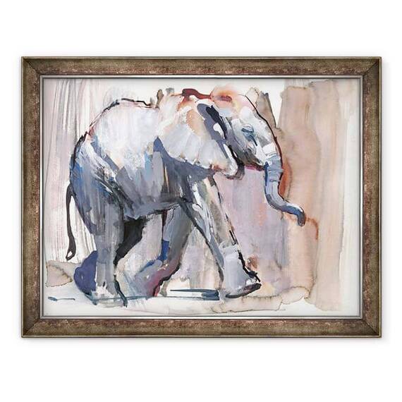 Tablou inramat - Mark Adlington - Copil elefant - - Roveli