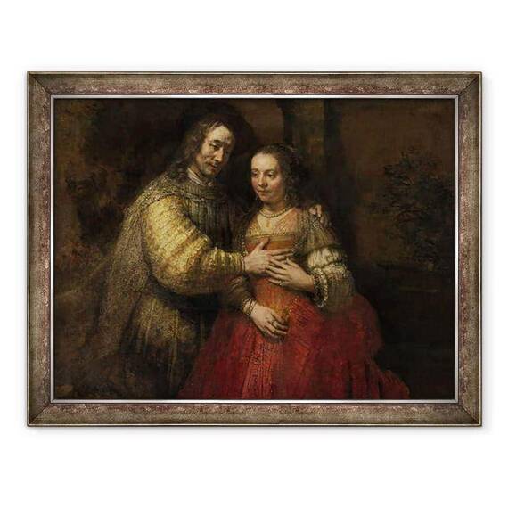 Tablou inramat - Rembrandt Harmensz van Rijn - Mireasa evreiasca - - Roveli