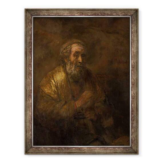 Tablou inramat - Rembrandt Harmensz van Rijn - Homer dicteaza unui functionar - - Roveli