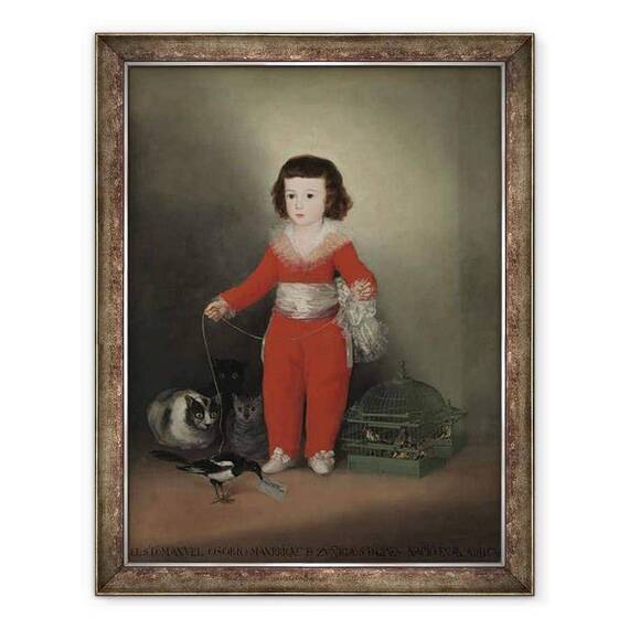 Tablou inramat - Francisco Jose de Goya y Lucientes - Don Manuel Osorio Manrique de Zuniga 1784-92 - - Roveli