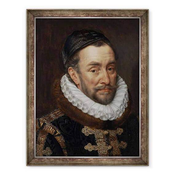 Tablou inramat - Adriaen Thomasz Key - William I, Print de Oranje - - Roveli