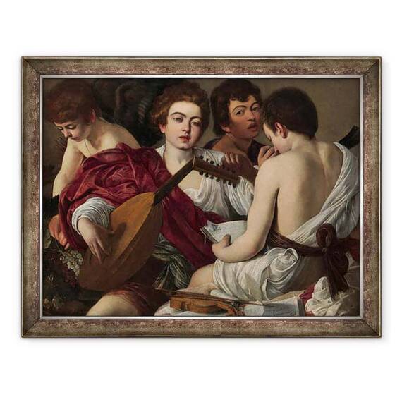 Tablou inramat - Michelangelo Merisi da Caravaggio - Muzicienii - - Roveli