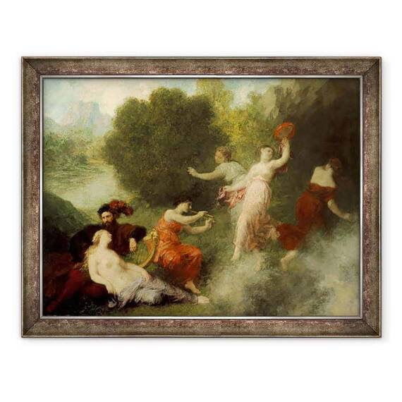 Tablou inramat - Ignace Henri Jean Fantin-Latour - Tannhäuser pe Venusberg - - Roveli