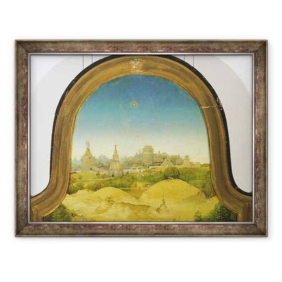 Tablou inramat - Hieronymus Bosch - Adorarea Magilor, detalii de fundal - - Roveli