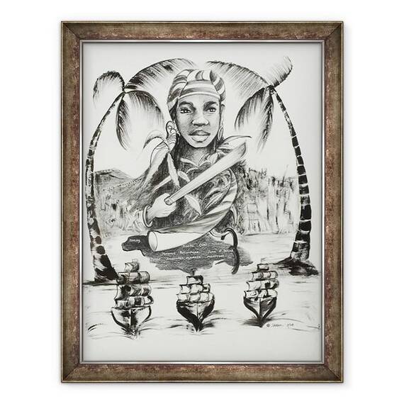 Tablou inramat - Ikahl Beckford - Dadaca de Maroon - - Roveli
