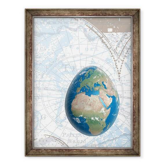 Tablou inramat - Francois Domain - Egground the World, 2015 - - Roveli