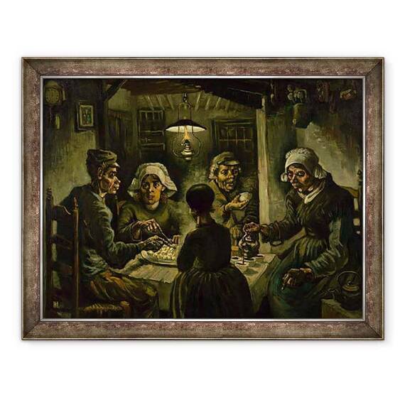 Tablou inramat - Vincent van Gogh - Mancatorii de cartofi - - Roveli