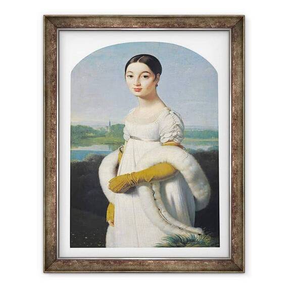 Tablou inramat - Jean Auguste Dominique Ingres - Portret De Mademoiselle Caroline Riviere 1793-1803 - - Roveli