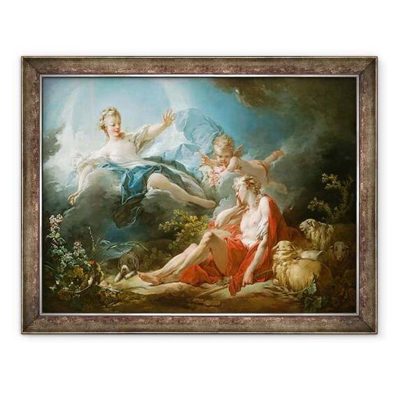 Tablou inramat - Jean-Honore Fragonard - Diana si Endymion - - Roveli