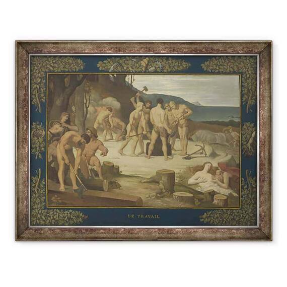 Tablou inramat - Pierre Puvis de Chavannes - Munca - - Roveli