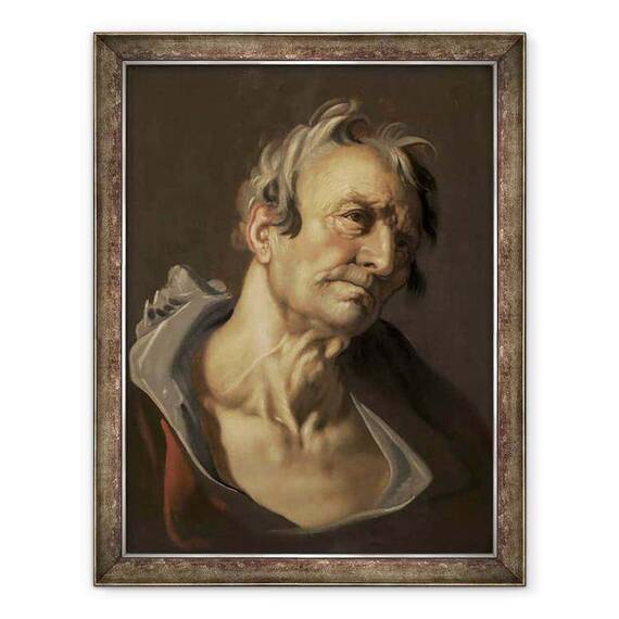 Tablou inramat - Abraham Bloemaert - Capul unui batran - - Roveli