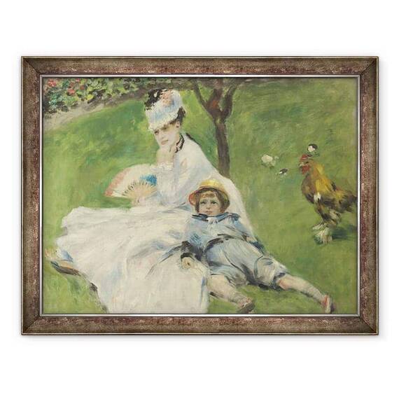 Tablou inramat - Pierre Auguste Renoir - Madame Monet si Fiul ei - - Roveli