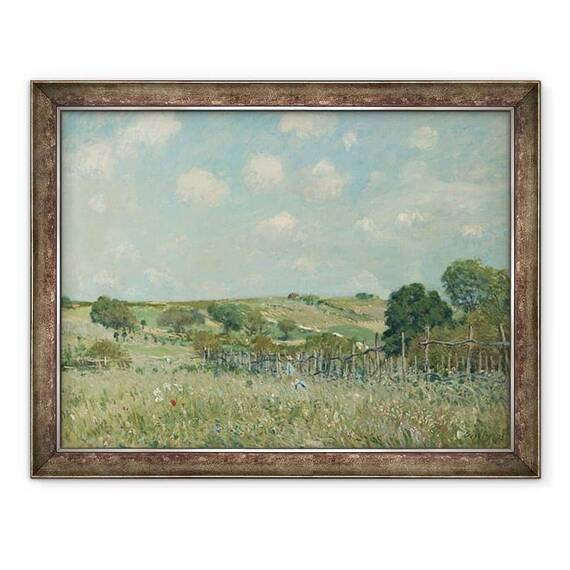 Tablou inramat - Alfred Sisley - Lunca - - Roveli