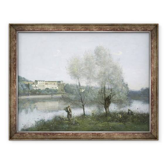 Tablou inramat - Jean Baptiste Camille Corot - Ville DAvray - - Roveli