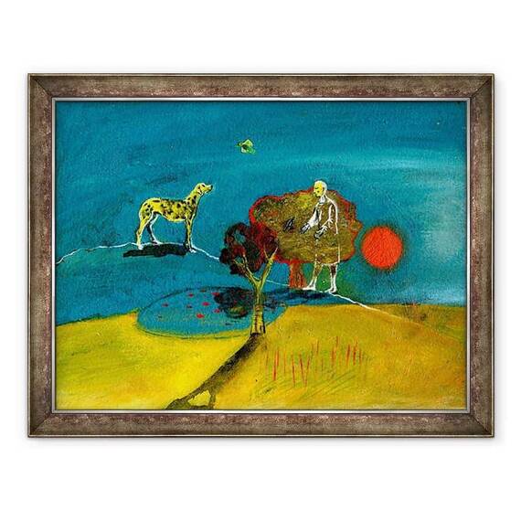 Tablou inramat - Gigi Sudbury - Momentul albastru inca, 2004 - - Roveli
