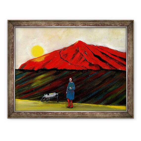 Tablou inramat - Gigi Sudbury - Mi-am adus porcul acasa, 2004 - - Roveli