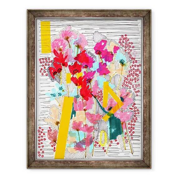 Tablou inramat - Jo Chambers - Doodle Floral 3 - - Roveli